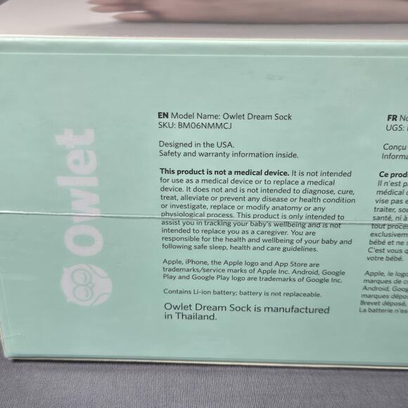 Owlet Dream Duo Monitor System Dream Sock + Cam New Sealed Boxes No Outer Sleeve - Picture 11 of 12